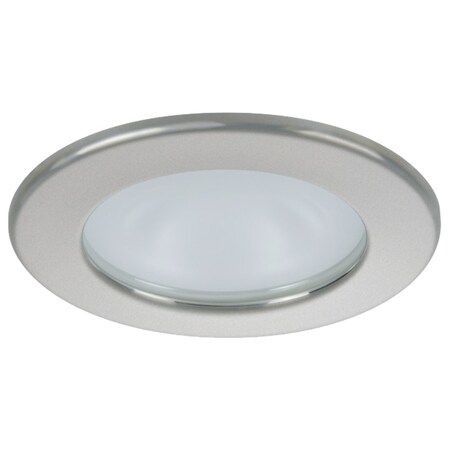 Quick Kai XP Downlight LED - 6W, IP66, Spring Mounted - Round Satin Bezel, Round Warm White Light (55708)